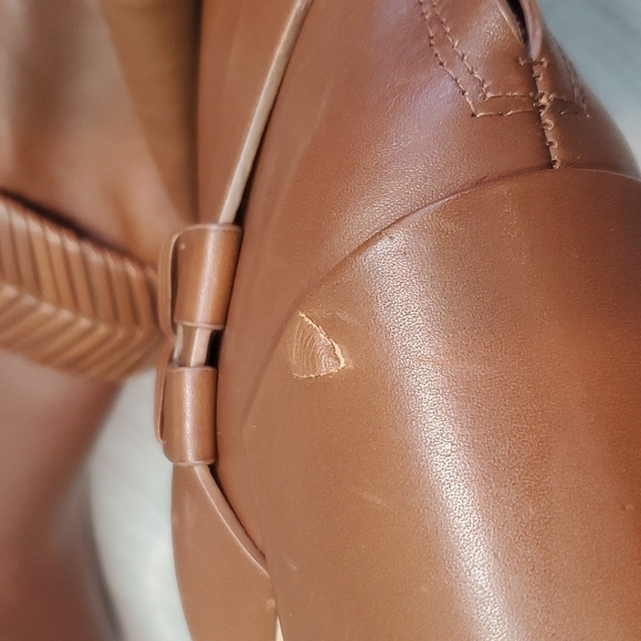 AD & DAUGHTERS Womens Anthropologie Mid Calf Heels Leather Booties shoes sz 6.5 - Picture 11 of 16